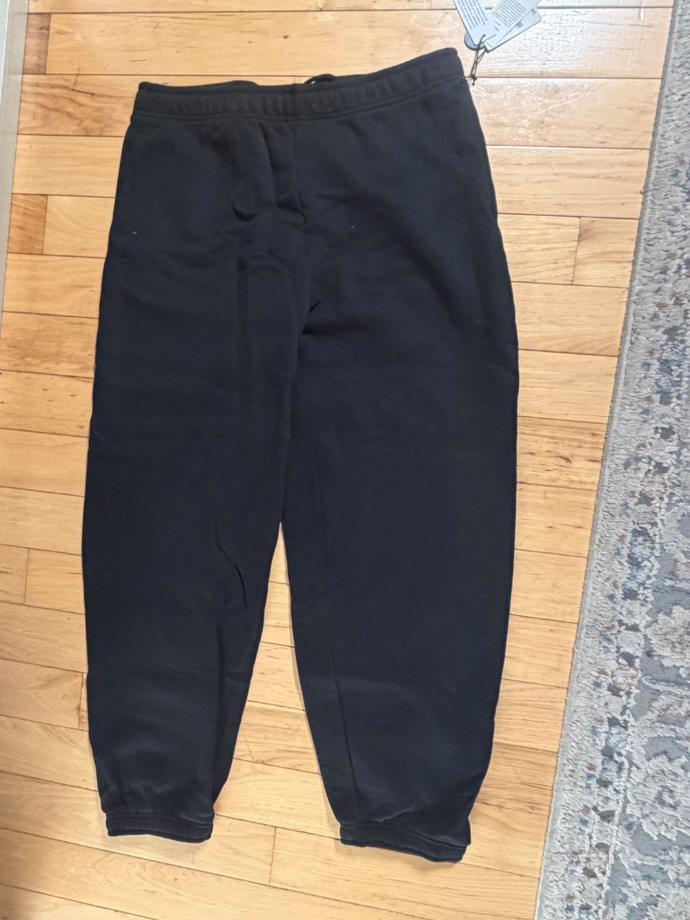 Ardene Women’s Molleton Made soft Fleece Sweatpants Black Size Large New